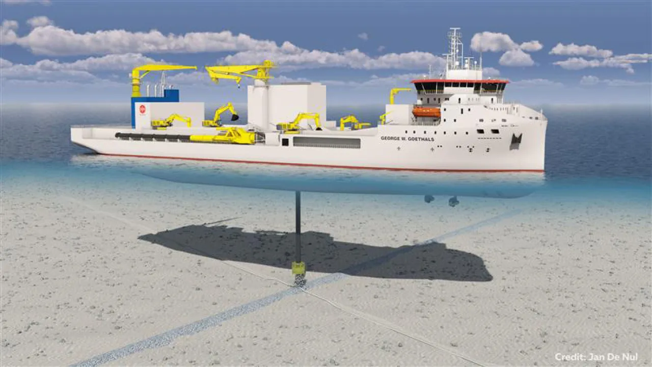 Rock installation vessel